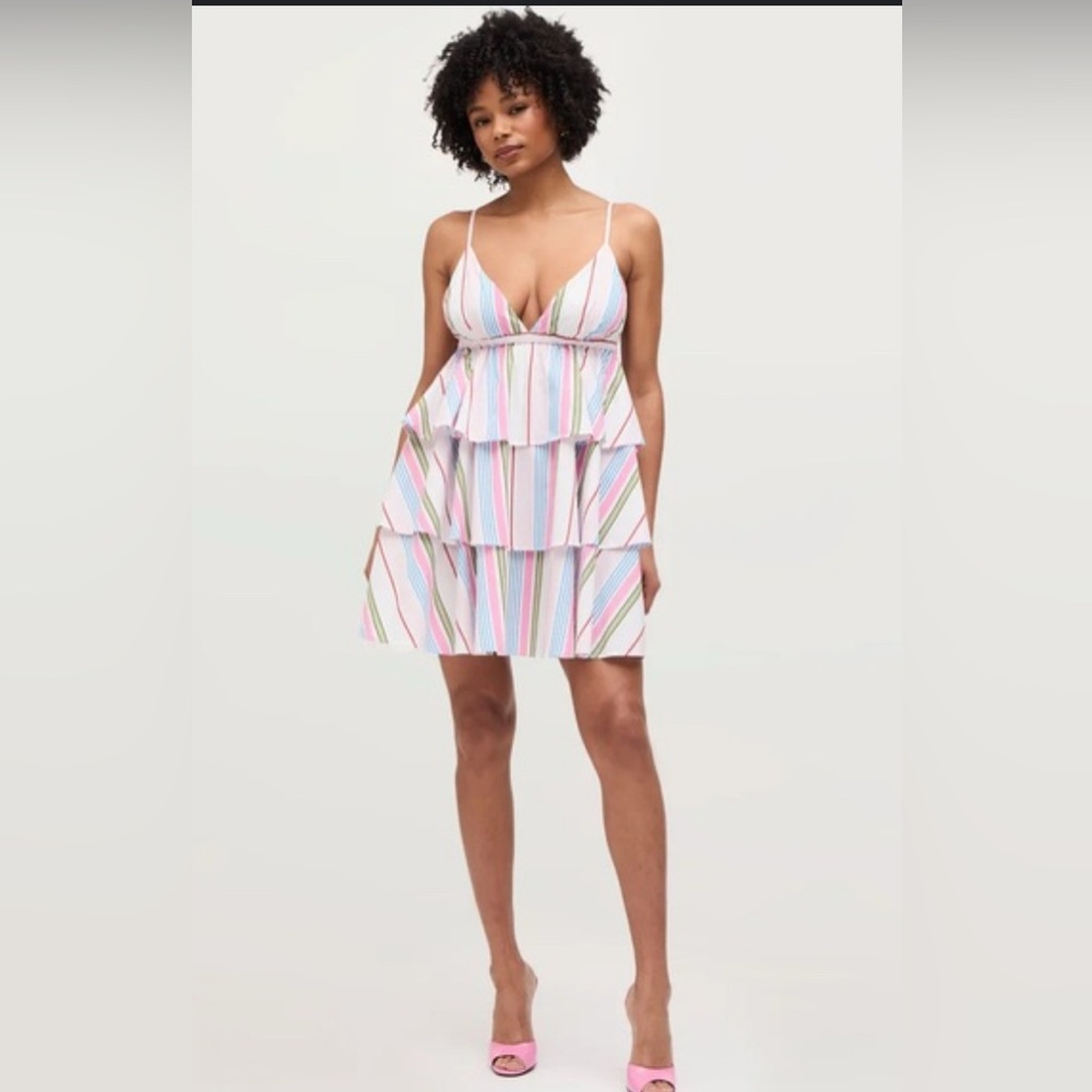 Hill House Multicolor Striped Mini Dress